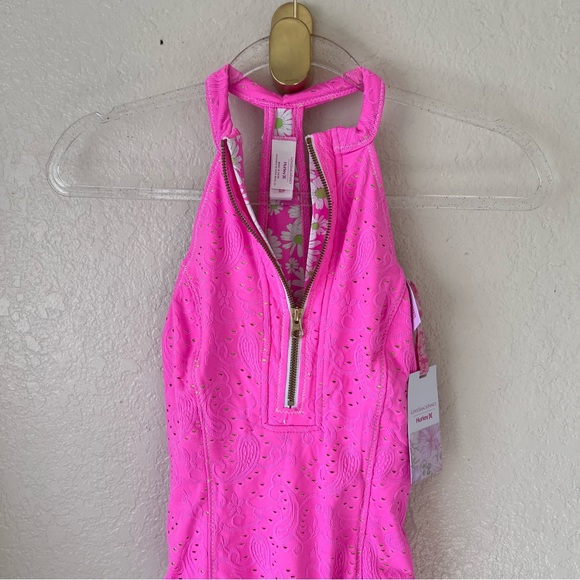 NEW LOVESHACKFANCY X HURLEY - EYELET PAISLEY MODERATE ONE PIECE - Picture 4 of 10